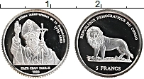 Продать Монеты Конго 5 франков 2003 Серебро