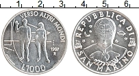 Продать Монеты Сан-Марино 1000 лир 1997 Серебро