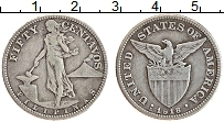 Продать Монеты Филиппины 50 сентаво 1919 Серебро