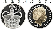 Продать Монеты Каймановы острова 2 доллара 2002 Серебро