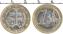 Продать Монеты Словакия 1 евро 2009 Биметалл