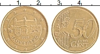 Продать Монеты Словакия 50 евроцентов 2009 Латунь