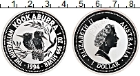 Продать Монеты Австралия 1 доллар 1994 Серебро