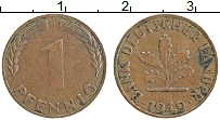 Продать Монеты ФРГ 1 пфенниг 1949 Бронза