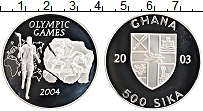 Продать Монеты Гана 500 сика 2003 Серебро