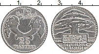 Продать Монеты Ливан 25 пиастров 1929 Серебро