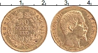 Продать Монеты Франция 20 франков 1859 Золото