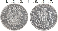 Продать Монеты Гамбург 5 марок 1876 Серебро