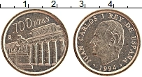 Продать Монеты Испания 100 песет 1994 Медно-никель