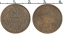 Продать Монеты Франция 2 сантима 1911 Медь