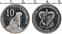 Продать Монеты Галапагосские острова 10 сентаво 2008 Медно-никель