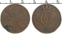 Продать Монеты Швеция 1/4 скиллинга 1829 Медь