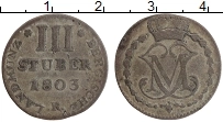 Продать Монеты Берг 3 стюбера 1804 Серебро