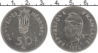 Продать Монеты Новые Гебриды 50 франков 1972 Медно-никель
