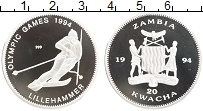 Продать Монеты Замбия 20 квач 1994 Серебро