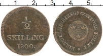 Продать Монеты Швеция 1/2 скиллинга 1800 Медь