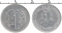Продать Монеты Сан-Марино 2 лиры 1982 Алюминий