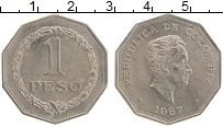 Продать Монеты Колумбия 1 песо 1967 Медно-никель