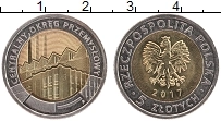 Продать Монеты Польша 5 злотых 2017 Биметалл