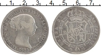 Продать Монеты Испания 20 реалов 1855 Серебро