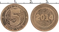 Продать Монеты Зимбабве 5 центов 2014 Латунь