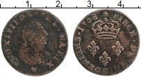 Продать Монеты Франция 2 денье 1696 Медь