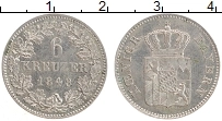 Продать Монеты Бавария 6 крейцеров 1850 Серебро