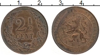 Продать Монеты Нидерланды 2 1/2 цента 1906 Бронза