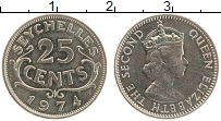 Продать Монеты Сейшелы 25 центов 1974 Медно-никель