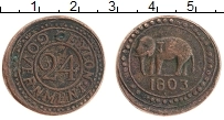 Продать Монеты Цейлон 1/24 риксдоллара 1803 Медь