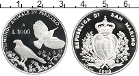 Продать Монеты Сан-Марино 1000 лир 1993 Серебро
