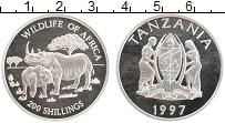 Продать Монеты Танзания 200 шиллингов 1997 Серебро