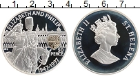 Продать Монеты Остров Святой Елены 50 пенсов 1997 Серебро