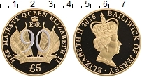 Продать Монеты Остров Джерси 5 фунтов 2016 Латунь