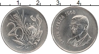 Продать Монеты ЮАР 20 центов 1968 Медно-никель