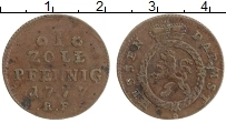 Продать Монеты Гессен-Дармштадт 1 пфенниг 1790 Медь
