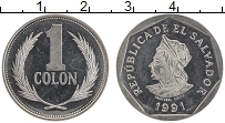 Продать Монеты Сальвадор 1 колон 1999 Медно-никель