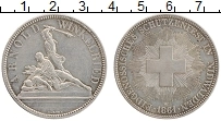 Продать Монеты Швейцария 5 франков 1861 Серебро