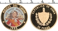 Продать Монеты Куба 50 песо 1995 Золото
