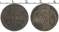 Продать Монеты Берг 3 стюбера 1806 Медь