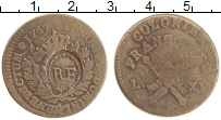 Продать Монеты Гваделупа 3 су 9 денье 1793 Бронза