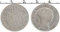 Продать Монеты Испания 4 реала 1853 Серебро