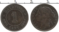 Продать Монеты Маврикий 1 цент 1897 Медь