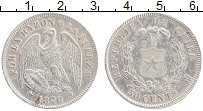 Продать Монеты Чили 50 сентаво 1870 Серебро