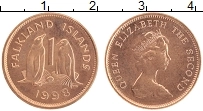 Продать Монеты Фолклендские острова 1 пенни 1998 сталь с медным покрытием