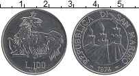 Продать Монеты Сан-Марино 100 лир 1974 Сталь