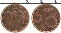 Продать Монеты Кипр 5 евроцентов 2008 сталь с медным покрытием