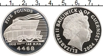 Продать Монеты Гернси 5 фунтов 2004 Серебро