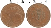 Продать Монеты Ирландия 5 евроцентов 2002 сталь с медным покрытием