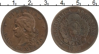 Продать Монеты Аргентина 2 сентаво 1892 Медь